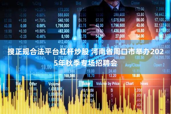 搜正规合法平台杠杆炒股 河南省周口市举办2025年秋季专场招聘会