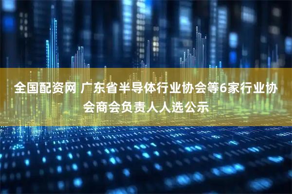 全国配资网 广东省半导体行业协会等6家行业协会商会负责人人选公示
